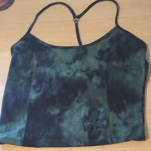 Victoria's Secret Green Tie-Dye T-Back Camisole | Top | Yoga Top